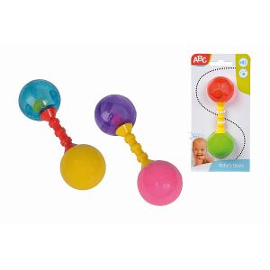 ABC Baby Első csörgő bébijáték, színes csörgő a szenzoros fejlődésért - Csörgő