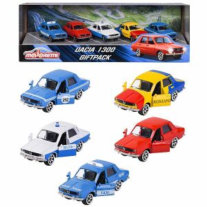 Majorette Dacia 1300 fém autó 5 darabos szett díszdobozban, gyűjthető játékautók - Majorette