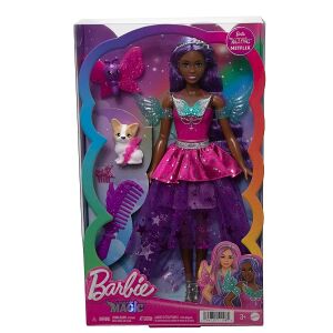 Barbie A Touch of Magic Brooklyn Bábika Víla v krabici s príslušenstvom - Mattel Baba