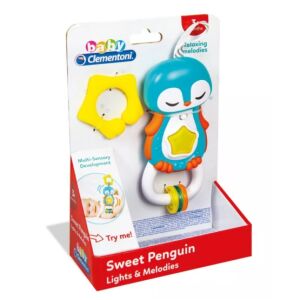 Clementoni Baby zenélő, világító pingvin csörgő - Babajáték