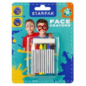 Starpak 6 színű arcfestő kréta szett gyerekeknek, mosható és nem mérgező - Arcfesték