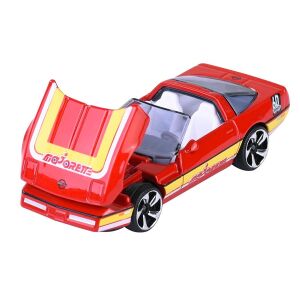 Majorette Anniversary Edition Chevrolet Corvette 1990 ZR-1 kisautó, piros játékautó nyitható motorháztetővel - Majorette