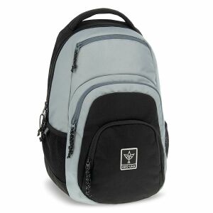 Školský batoh Ars Una Ash - Čierno-sivý školský batoh pre tínedžerov - Ars Una