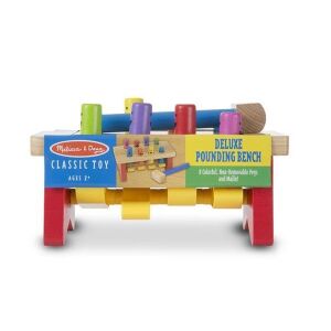 Banca de bătut Melissa & Doug Deluxe, jucărie clasică din lemn pentru copii mici - Premergatoare și Jocuri de dezvoltare pentru copii mici