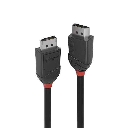 LINDY 1.5m DisplayPort cable 1.2, Black Line, DisplayPort to DisplayPort cable, 4K 60Hz, 21.6Gbps bandwidth