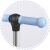 Ricokids Todi blue scooter handlebar grip detail