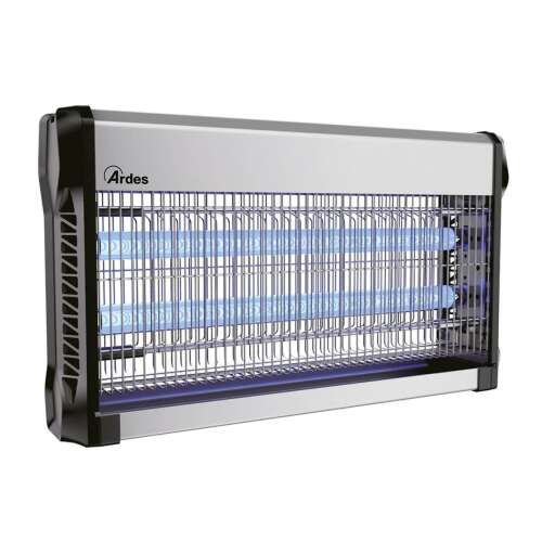 ARDES 6S30C Elektromos rovarcsapda, 2x15W UV lámpa, fém ház, 80m2 hatótávolság