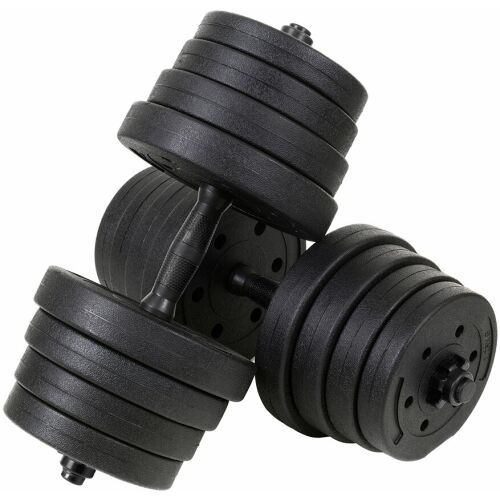 Funfit 30kg regulowany zestaw hantli, czarny