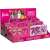 Barbie makeup set display with multiple pink cases