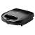 LaFe TSZ-008 4-slice sandwich maker, closed, black, non-stick, with automatic thermostat, side view
