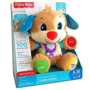 Fisher-Price Laugh & Learn Learning Puppy, interactive plush toy for babies, teaches colors, numbers, letters, and songs - Interactive Plush Toy