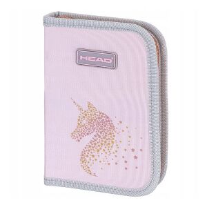 HEAD Unikornis Tolltartó - Rózsaszín, cipzáras tolltartó lányoknak - Astra