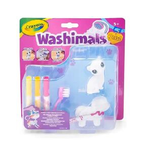 Crayola Washimals Pets Playset - Color, Wash, and Re-Color Cat and Dog Figures - Crayola