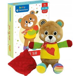 Clementoni Baby Bob ursulețul de pluș cu păturică de confort, ursuleț moale și pufos pentru nou-născuți - Clementoni Jucării de plus
