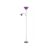 Rábalux Action ezüst állólámpa lila lámpabúrával