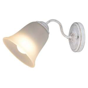 Rábalux Fabiola antik fehér fali lámpa üveg búrával - Fali lámpa