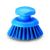 Igeax élelmiszeripari ergonómikus kézi súroló kefe kerek kék, 0,5mm közepes sörtével 97306402