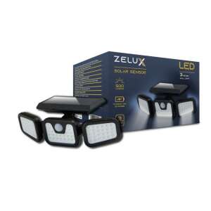 Zelux Solar-Wand-Außenlampe mit Bewegungsmelder und 3 Leuchteinheiten 97306450