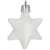 Fehér karácsonyfadísz csillag