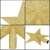 Gold glitter Christmas tree topper star, Springos