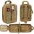 Springos tactical first aid bag, collage showing front, back and inside view
