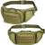 Springos tactical fanny pack, green, front and back view