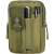 Springos tactical belt bag, olive green, with zipper closure, multiple pockets, and adjustable belt