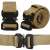 Springos tactical belt, brown, nylon, quick release buckle