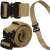 Springos tactical belt, brown, nylon, quick release buckle