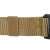Springos tactical belt, brown, nylon, metal buckle, close-up