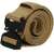 Springos tactical belt, brown, nylon, metal buckle, rolled up