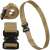 Springos tactical belt, brown, nylon, quick release buckle