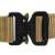 Springos tactical belt, brown, nylon, quick release buckle, close up