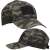 Springos camo baseball cap, black and green camo pattern, velcro strap, velcro patch