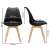 Dimensions of Springos black dining chair