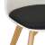 Close-up of Springos dining chair seat and leg