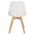 Back view of Springos dining chair with wooden legs