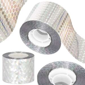 Springos Bird Repellent Tape, 3 rolls of holographic tape for bird control - Springos