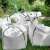 Springos 1200L Garden Collection Bags with Reinforced Handles, White, in Use