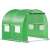 Springos greenhouse tunnel cover, 2 x 2 x 2 x 2 m, green, with zipper and windows