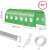 Springos 6 x 3 x 2 m greenhouse, green, UV protection, zippered door, assembly required, 13 windows, 18m2