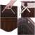 Springos bamboo laundry basket with lid, brown, 72 liters, details