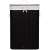 Springos bamboo laundry hamper, black, 72 liter capacity