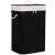 Springos bamboo laundry hamper, black, 72 liter capacity