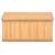 Springos bamboo storage box with lid closed, light brown color