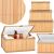 Set 3 cutii organizatoare din bambus, cu capac, diverse dimensiuni, maro 97317805