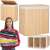 Springos bamboo laundry hamper with lid open and closed, showing the fabric liner and rope handles, and a woman holding a stack of clothes