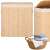 Springos bamboo laundry hamper with lid and 3 compartments, towels