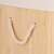 Close-up of the Springos bamboo laundry hamper rope handle