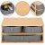 Springos Bamboo Desk Organizer with Fabric Drawers and Detail Inserts